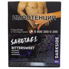 Табак DarkSide Sabotage 30 г BitterSweet Тоник Лимон