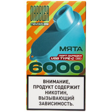 Вейп Dabbler 6000 тяг Мята 2% 14 мл 550 mAh Одноразовый