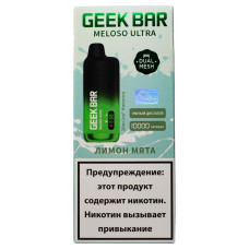 Вейп GeekBar MELOSO Ultra 10000 Лимон Мята