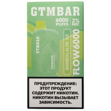 Вейп GTMBAR Flow 6000 Bamboo Aloe Ice Бамбук Алоэ Лед Одноразовый GTM Bar