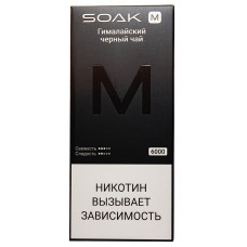 Вейп SOAK M 6000 Himalayan Black Tea Гималайский Черный чай Одноразовый