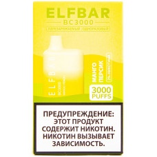 Вейп Elf Bar BC3000 Манго Персик 20 мг 650 mAh Одноразовый