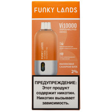 Вейп Funky Lands Vi10000 Raspberry PB Малиновая Сахарная Вата Одноразовый