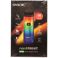 SMOK Nord Pro Kit Rasta Green Armor 1100 mAh Зеленая броня